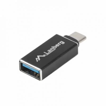 Lanberg AD-UC-UA-02 Adaptador USB tipo A hembra a USB tipo C macho Negro